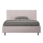 Letto Una Piazza e Mezzo 140x200 cm con Testata in Microfibra Made in Italy - Pallone Viadurini