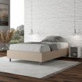 Letto Una Piazza e Mezzo 140x200 cm Rivestito in Similpelle Made in Italy - Atleta
