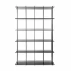 Libreria a muro design moderno in plexiglass fumé Sfera4 Viadurini