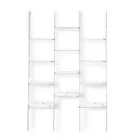 Libreria a Muro in Plexiglass Trasparente Design fino 4 Elementi - Trezza Viadurini