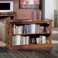 Libreria Bassa con Struttura in Legno e Vani a Giorno Made in Italy - Fauno