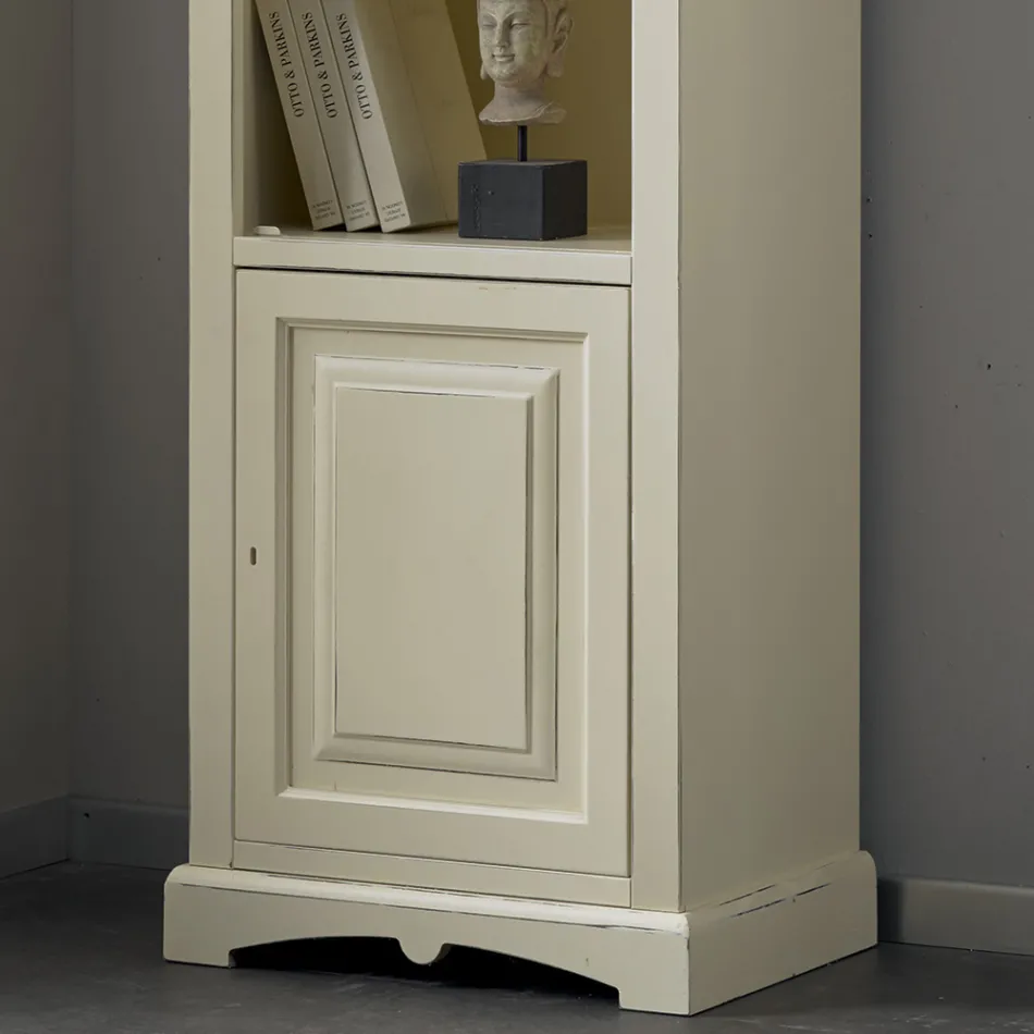 Libreria con 4 Vani e 1 Anta Realizzata in Legno Made in Italy - Lofn Viadurini
