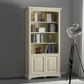 Libreria con 4 Vani e 2 Ante Realizzata in Legno Made in Italy - Eastre