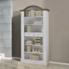 Libreria con 6 Vani a Giorno e 2 Cassetti Made in Italy - Flora Viadurini