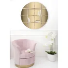 Libreria da Parete Tonda in Plexiglass Oro o Argento Made in Italy - Lizzy Viadurini