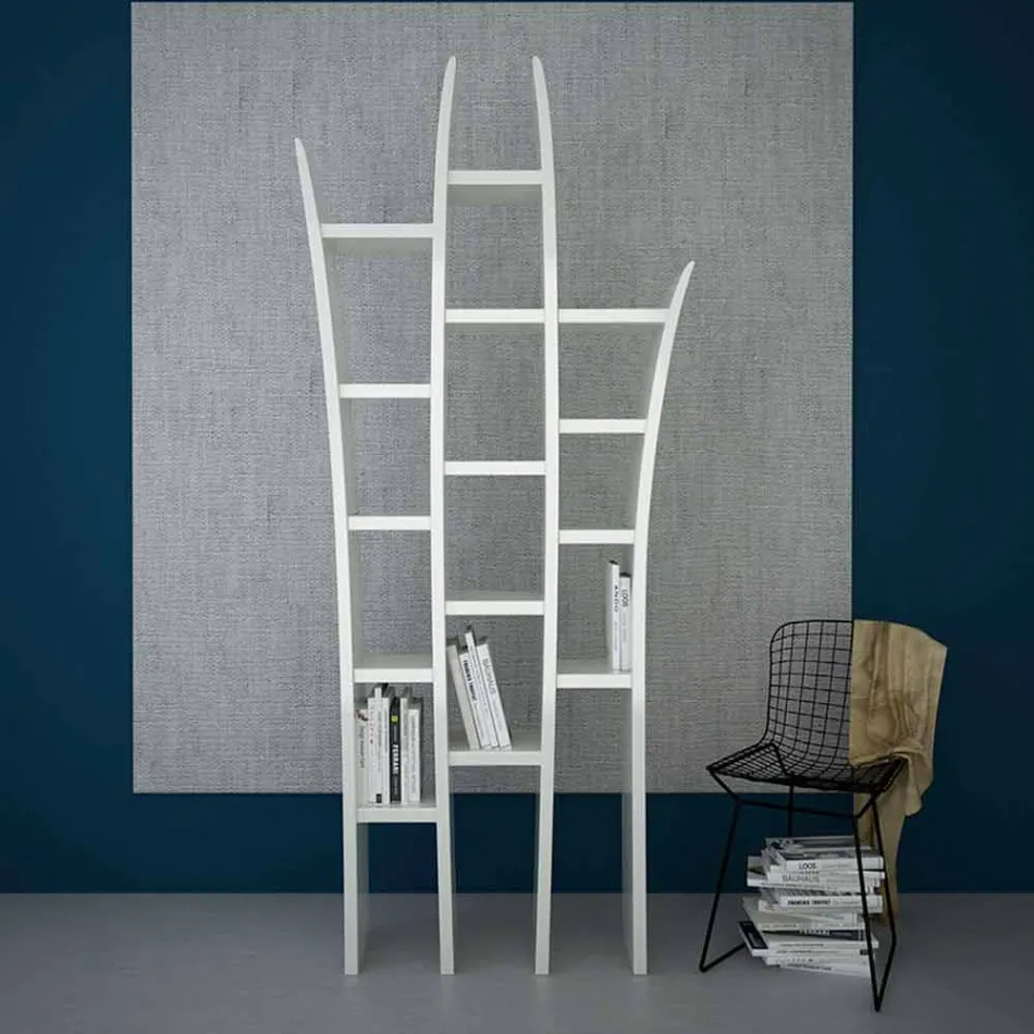 Libreria da terra design moderno Herba made in Italy Viadurini