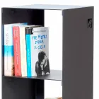 Libreria da Terra Moderna Ferro Nero, Rosso, Bianco o Grigio Made in Italy – Pls Viadurini