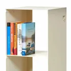 Libreria da Terra Moderna Ferro Nero, Rosso, Bianco o Grigio Made in Italy – Pls Viadurini