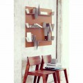 Libreria design Battikuore 90x127 (3 Ripiani) Mabele, realizzata in metallo