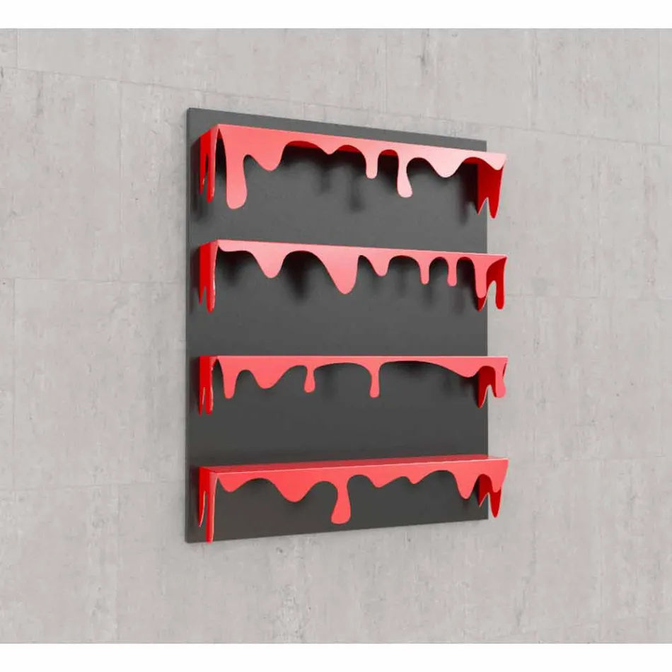 Libreria Design Kolata 90x110 (4 Ripiani) Mabele Viadurini