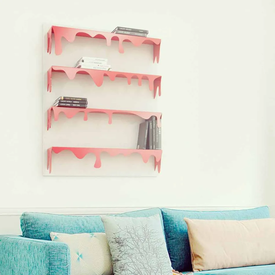 Libreria Design Kolata 90x110 (4 Ripiani) Mabele Viadurini
