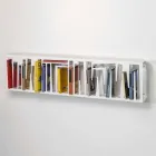 Libreria di Moderno Design da Parete in Metallo Bianco Made in Italy – Bolivia Viadurini