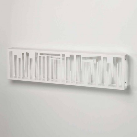 Libreria di Moderno Design da Parete in Metallo Bianco Made in Italy – Bolivia Viadurini