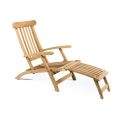 Lounger da Giardino in Legno di Teak Naturale – Yggdrasil