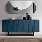 Madia con 3 Ante con Apertura Push Pull in MDF Made in Italy - Fabrizia Viadurini