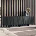 Madia con 4 Ante con Apertura Push Pull in MDF Made in Italy - Fabrizia