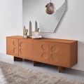 Madia con Quattro Ante in Mdf e Nobilitato in Due Finiture Made in Italy - Rialto