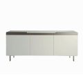 Madia con Scocca e Ante in Mdf Base a 4 Piedi Made in Italy - Corallo