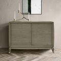 Madia da Soggiorno con 2 Ante in Finitura Fumo Made in Italy - Olenna