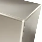 Madia da Soggiorno con 3 Ante in Finitura Nichel Made in Italy - Foglio Viadurini