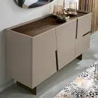 Madia da Soggiorno con 3 Ante in MDF Laccato Made in Italy - Elena Viadurini