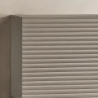Madia da Soggiorno con 3 Ante in MDF Rivestito in PVC Laccato Made in Italy - Desideria Viadurini