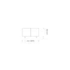 Madia in Legno con 2 o 3 Ante in Laminato HPL Made in Italy - Fiorenza Viadurini