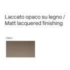 Madia in Legno Curvo Laccato Platino dal Design Esclusivo Made in Italy - Lyra Viadurini