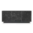Madia in Legno Laccato con 2 o 3 Ante in Ceramica Made in Italy - Fiorenza Viadurini