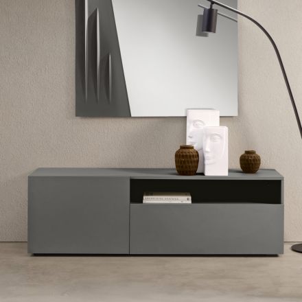 Madia in Nobilitato da Terra dal Design Lineare Made in Italy - Miral Viadurini