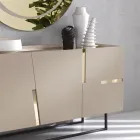 Madia in Nobilitato e Mdf con Inserti in Laminato Made in Italy - Gordita Viadurini