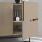 Madia in Nobilitato e Mdf con Inserti in Laminato Made in Italy - Gordita Viadurini