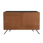 Madia Soggiorno in Mdf e Legno Massello 2 o 3 Ante Made in Italy - Chamber Viadurini