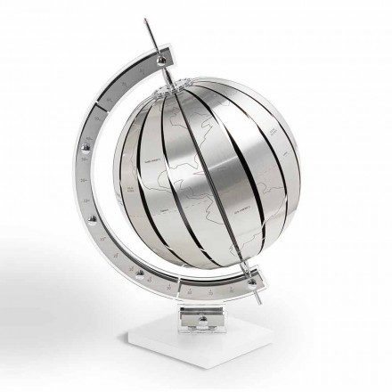 Mappamondo da tavolo design moderno World, fatto in Italia Viadurini