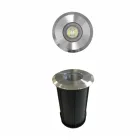 Marcatore Faretto Led 2W da Esterno Rotondo in Inox 316, 4 Pezzi - Solina Viadurini
