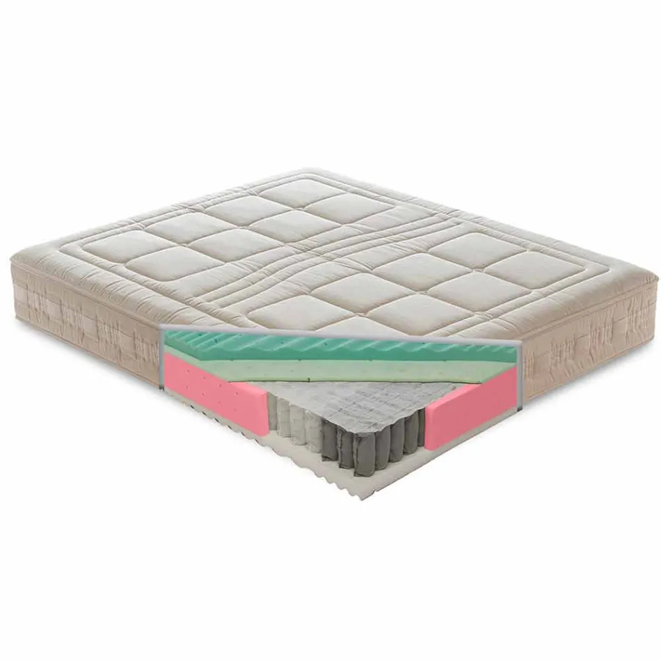 Materasso Matrimoniale in Memory Aloe Feel con 1600 Molle Made in Italy – Grecia Viadurini