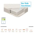 Materasso Piazza e Mezzo a Molle Insacchettate Antiacaro Bio Molle - Biomolle Viadurini