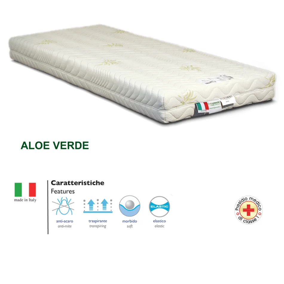 Materasso Piazza e Mezzo Antiacaro e Antidecubito a 7 Zone Bio Forma - Dual Viadurini