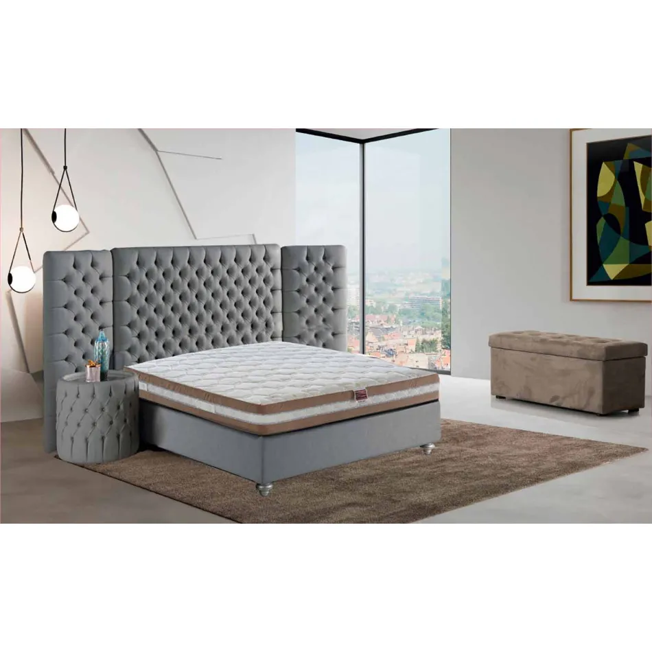 Materasso Singolo in Memory Xform Alto 25 cm Made in Italy – Carbone Viadurini