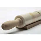 Mattarello in Marmo con Maniglie in Legno Made in Italy - Senni Viadurini