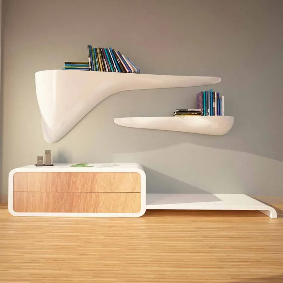 Mensola di design moderno prodotta in Italia, Sizzano Viadurini