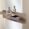Mensola in Metallo dal Design Moderno Con Due Ripiani Orizzontali - Miro