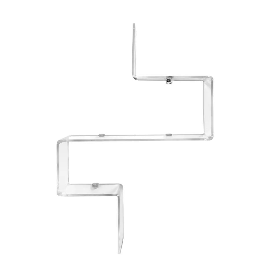 Mensola Porta Oggetti in Plexiglass Trasparente Made in Italy - Mufasa Viadurini