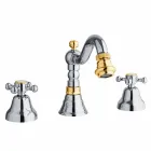 Miscelatore Bidet a 3 Fori in Ottone Design Classico Made in Italy - Lisca Viadurini