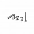 Miscelatore Bordo Vasca 4 Fori in Ottone di Design Made in Italy - Panela