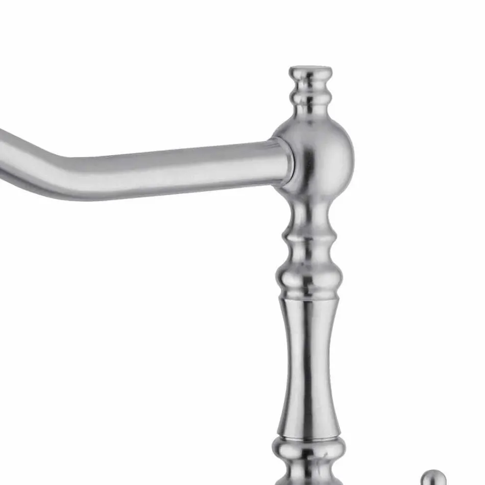 Miscelatore Classico per Lavabo da Cucina in Acciaio Inox Made in Italy - Dono Viadurini