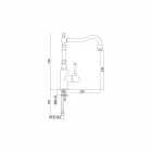 Miscelatore Classico per Lavabo da Cucina in Acciaio Inox Made in Italy - Dono Viadurini