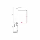 Miscelatore Lavabo Bagno in Ottone Cromato Senza Scarico Made in Italy - Ermia Viadurini