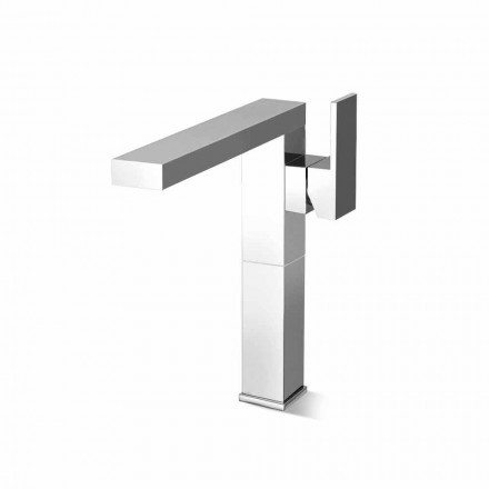 Miscelatore Lavabo Bocca Lunga per Bagno in Ottone Made in Italy - Panela Viadurini