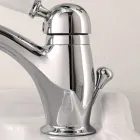 Miscelatore Lavabo Stile Classico in Ottone Fatto a Mano con Leva - Noriana Viadurini